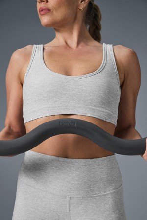 Sujetador Deportivo Alo Yoga Alosoft Center Stage Mujer Gris | Colombia SAFL-68719