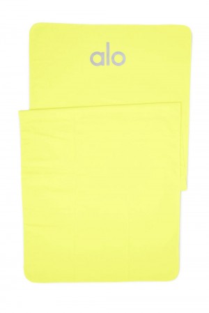Toalla Alo Yoga Grounded No-Slip Hombre Highlighter | Colombia SGFO-72685