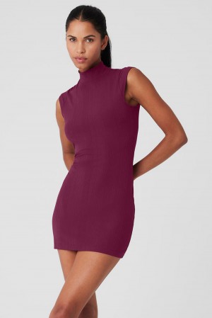 Vestido Alo Yoga Run It Back Mujer Wild Berry | Colombia TYIO-23467