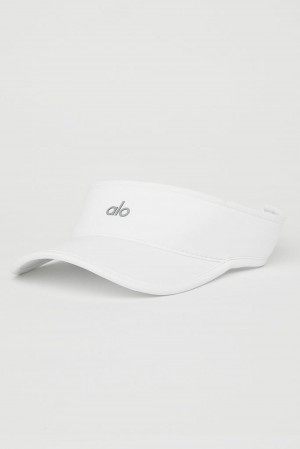 Visor Alo Yoga Performance Eclipse Hombre Blancas | Colombia OMFN-02164