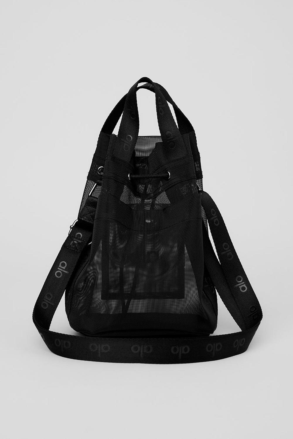 Bolso Saco Alo Yoga Sheer Cross Body Mujer Negras | Colombia  CMKV-87436