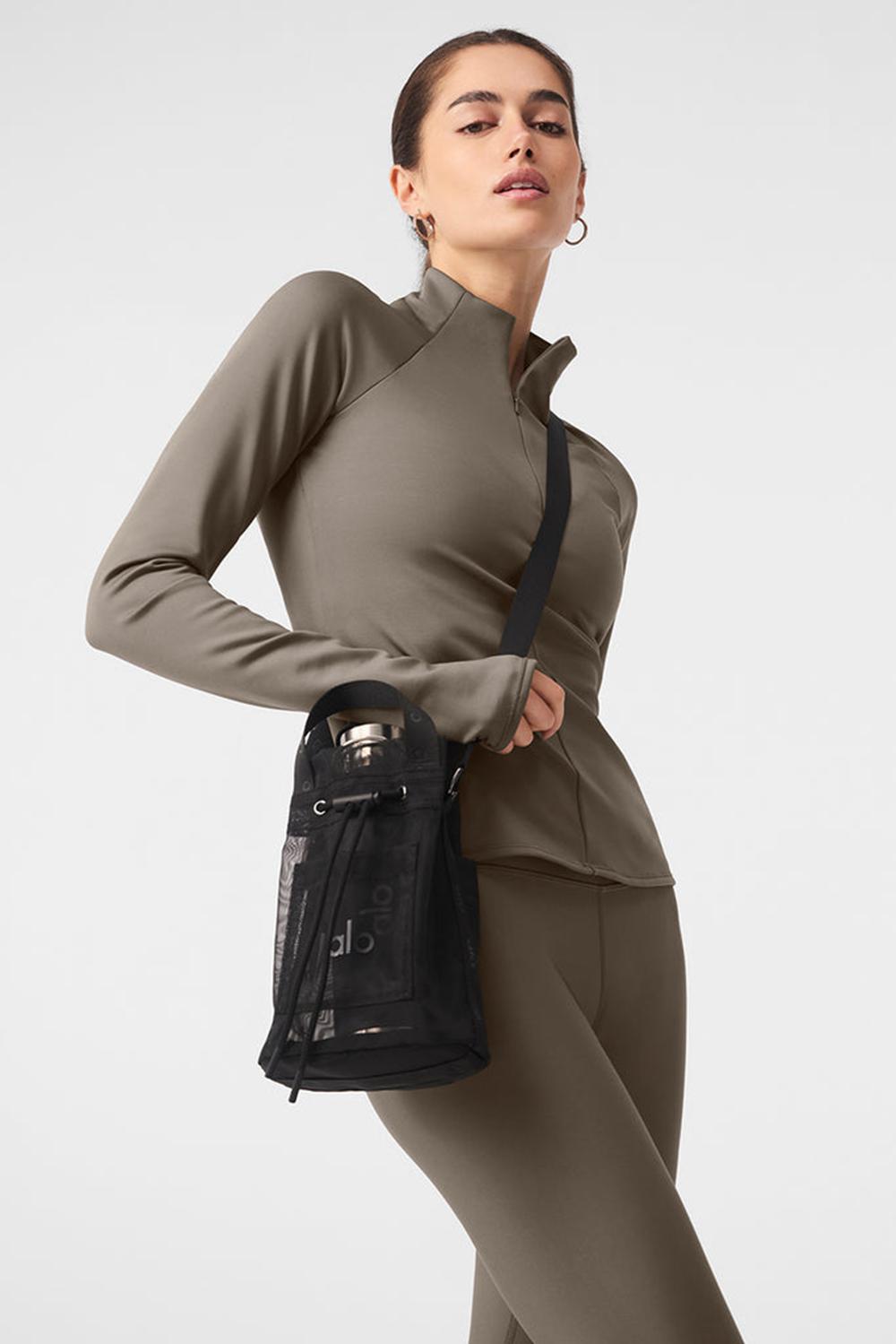 Bolso Saco Alo Yoga Sheer Cross Body Mujer Negras | Colombia  CMKV-87436