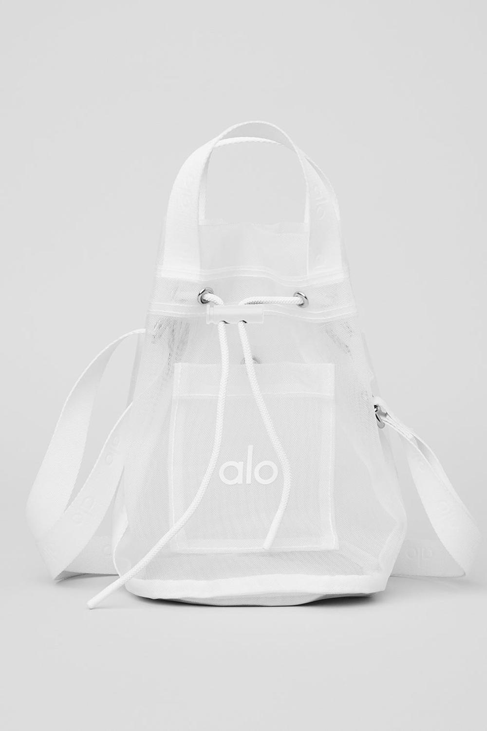 Bolso Saco Alo Yoga Sheer Cross Body Mujer Blancas | Colombia  MQTY-43850