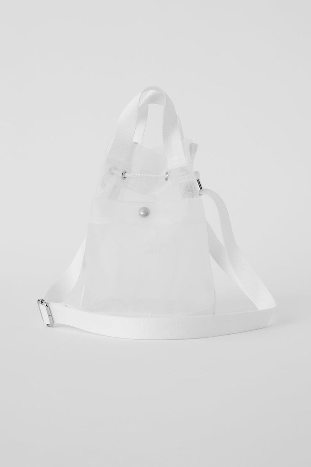 Bolso Saco Alo Yoga Sheer Cross Body Mujer Blancas | Colombia  MQTY-43850