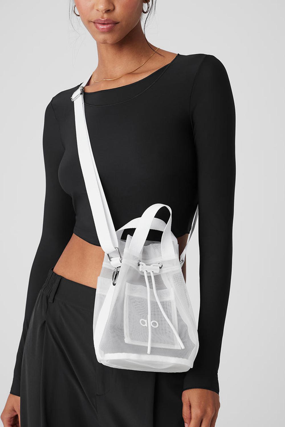 Bolso Saco Alo Yoga Sheer Cross Body Mujer Blancas | Colombia  MQTY-43850