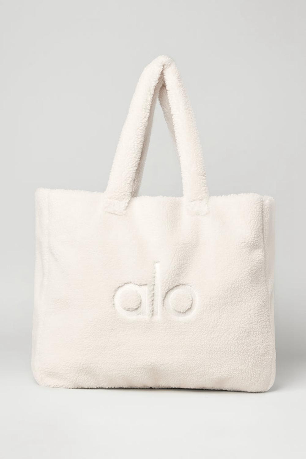 Bolso Tote Alo Yoga Foxy Sherpa Mujer Ivory | Colombia  NQEK-27306