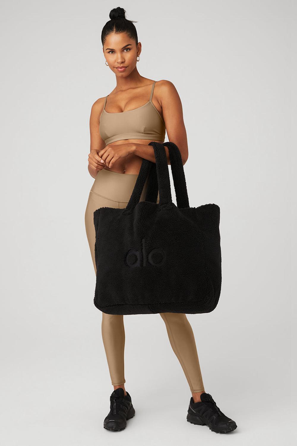 Bolso Tote Alo Yoga Foxy Sherpa Mujer Negras | Colombia  JNLB-85904