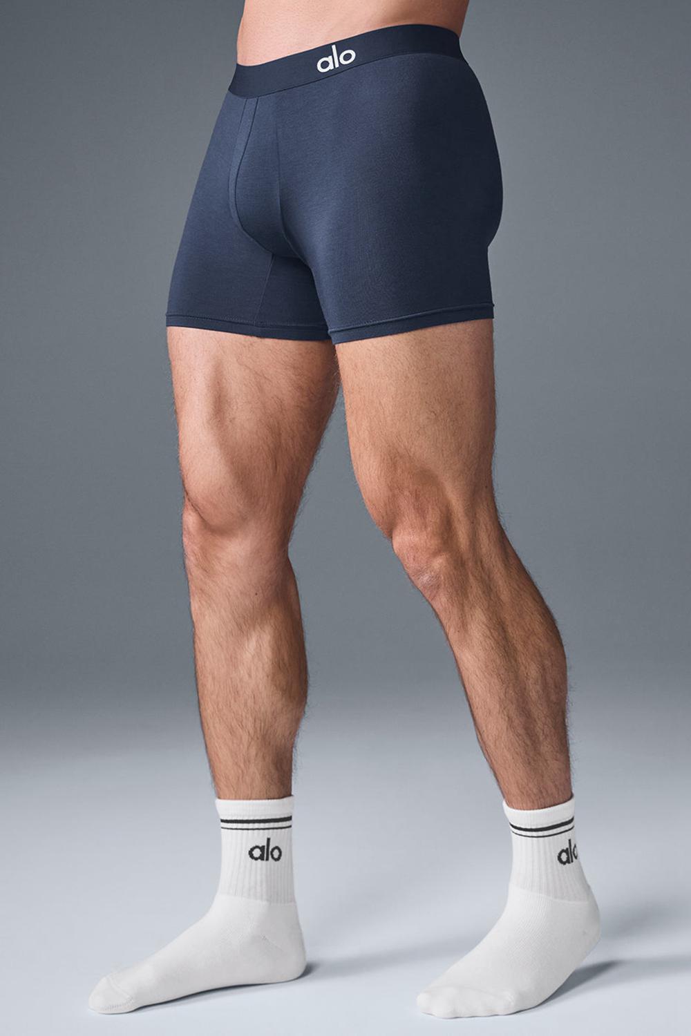 Boxer Alo Yoga Day and Night Hombre Azul Marino | Colombia  PODB-47629
