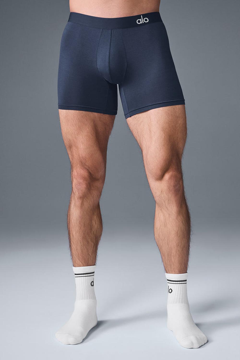 Boxer Alo Yoga Day and Night Hombre Azul Marino | Colombia  PODB-47629