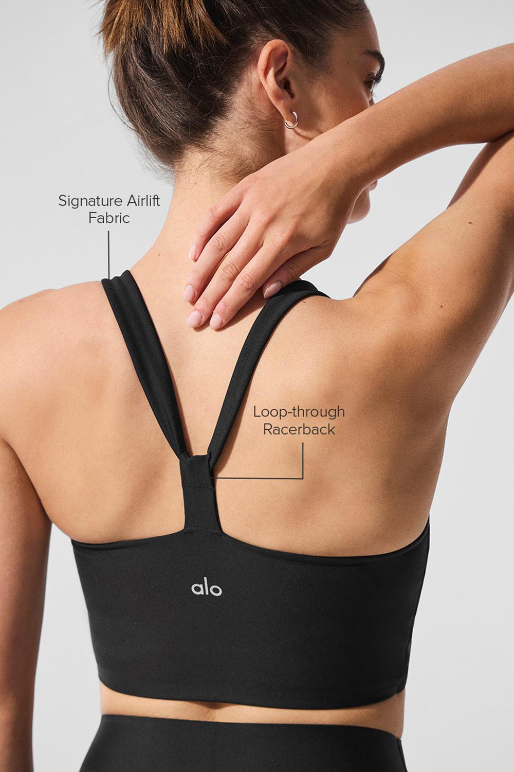 Bra Tank Alo Yoga Airlift Sleek Mujer Negras | Colombia  XPDY-93786