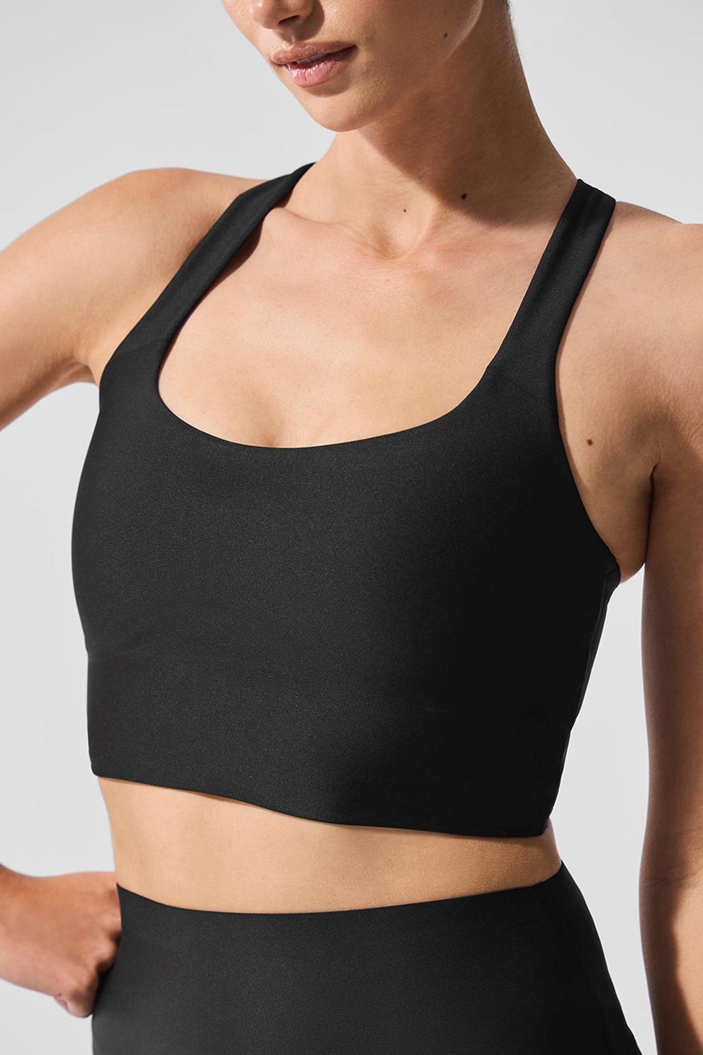Bra Tank Alo Yoga Airlift Sleek Mujer Negras | Colombia  XPDY-93786