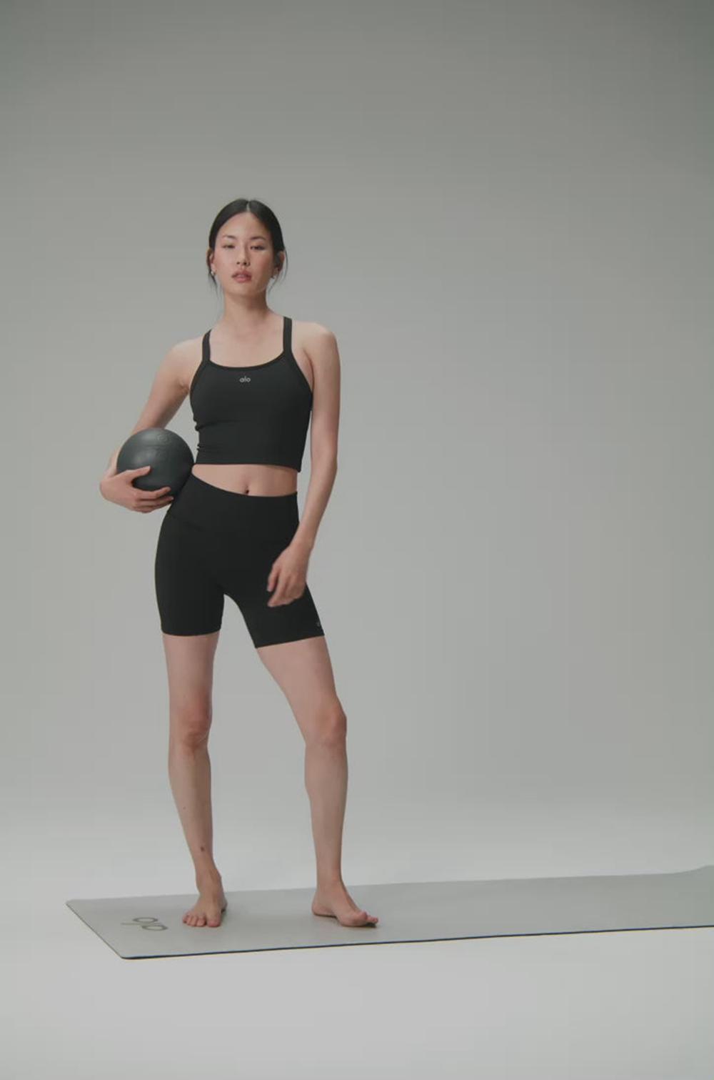 Bra Tank Alo Yoga Seamless Ribbed Favorite Mujer Blancas | Colombia  BFDG-69571