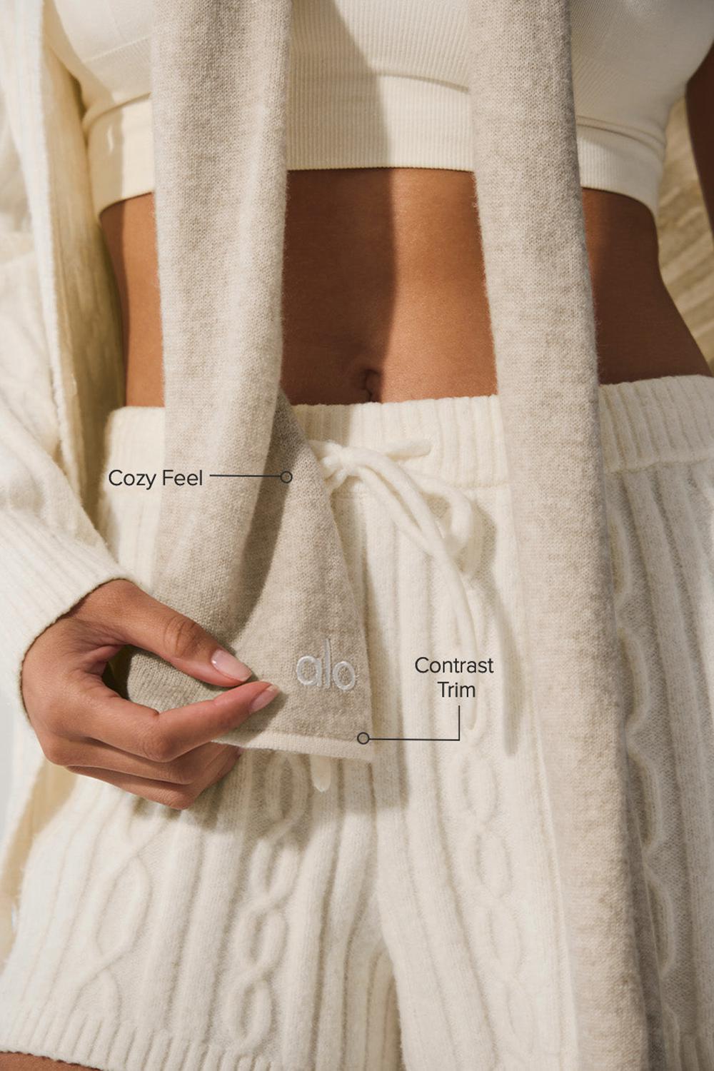 Bufanda Alo Yoga Cashmere Light Frosted Hombre Winter Latte / Ivory | Colombia  YBZM-83296