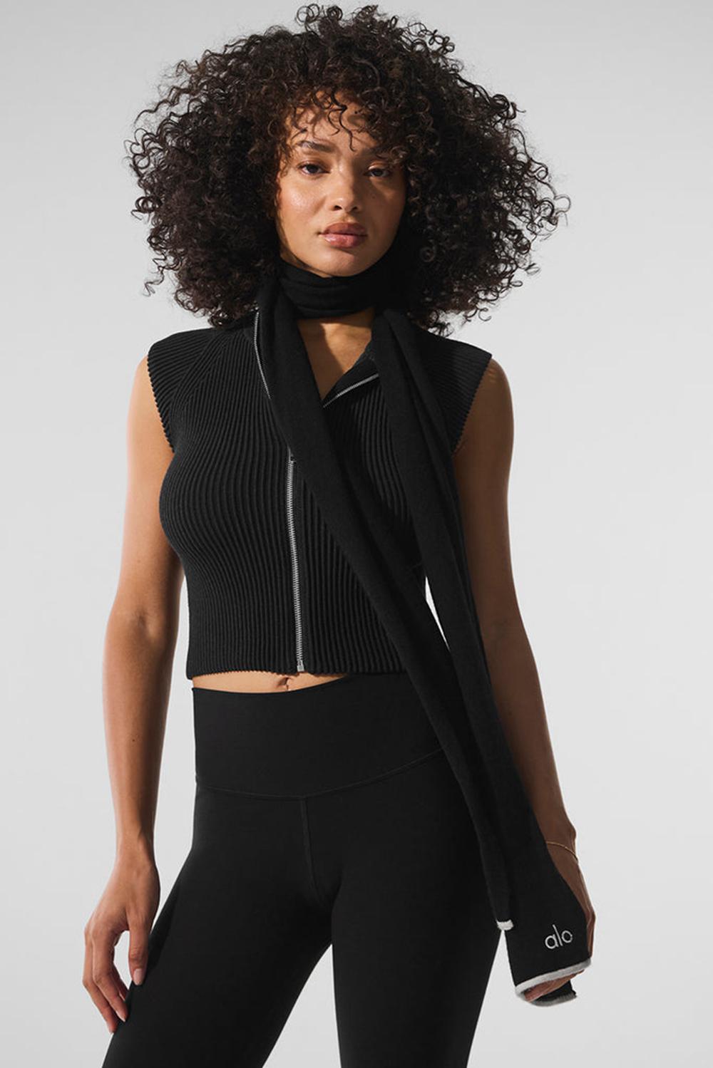 Bufanda Alo Yoga Cashmere Light Frosted Mujer Negras | Colombia  QNLM-72184