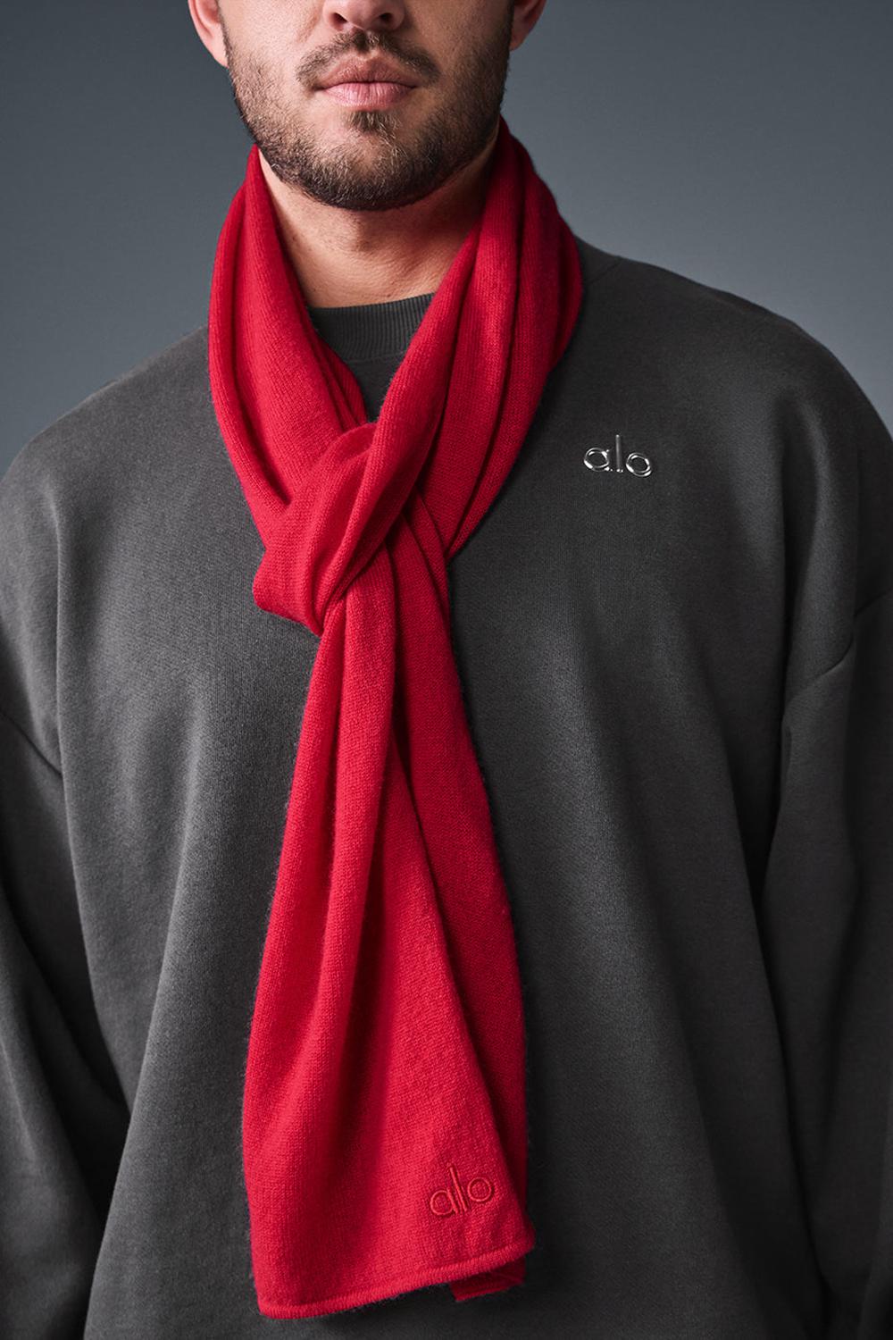 Bufanda Alo Yoga Cashmere Light Frosted Mujer Rojas | Colombia  GHEU-93628