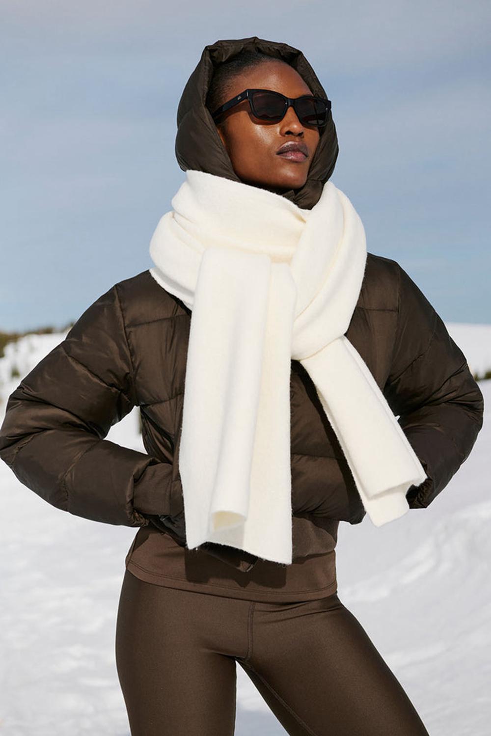 Bufanda Alo Yoga Merino Wool Oversized Hombre Ivory | Colombia  HLPE-51093
