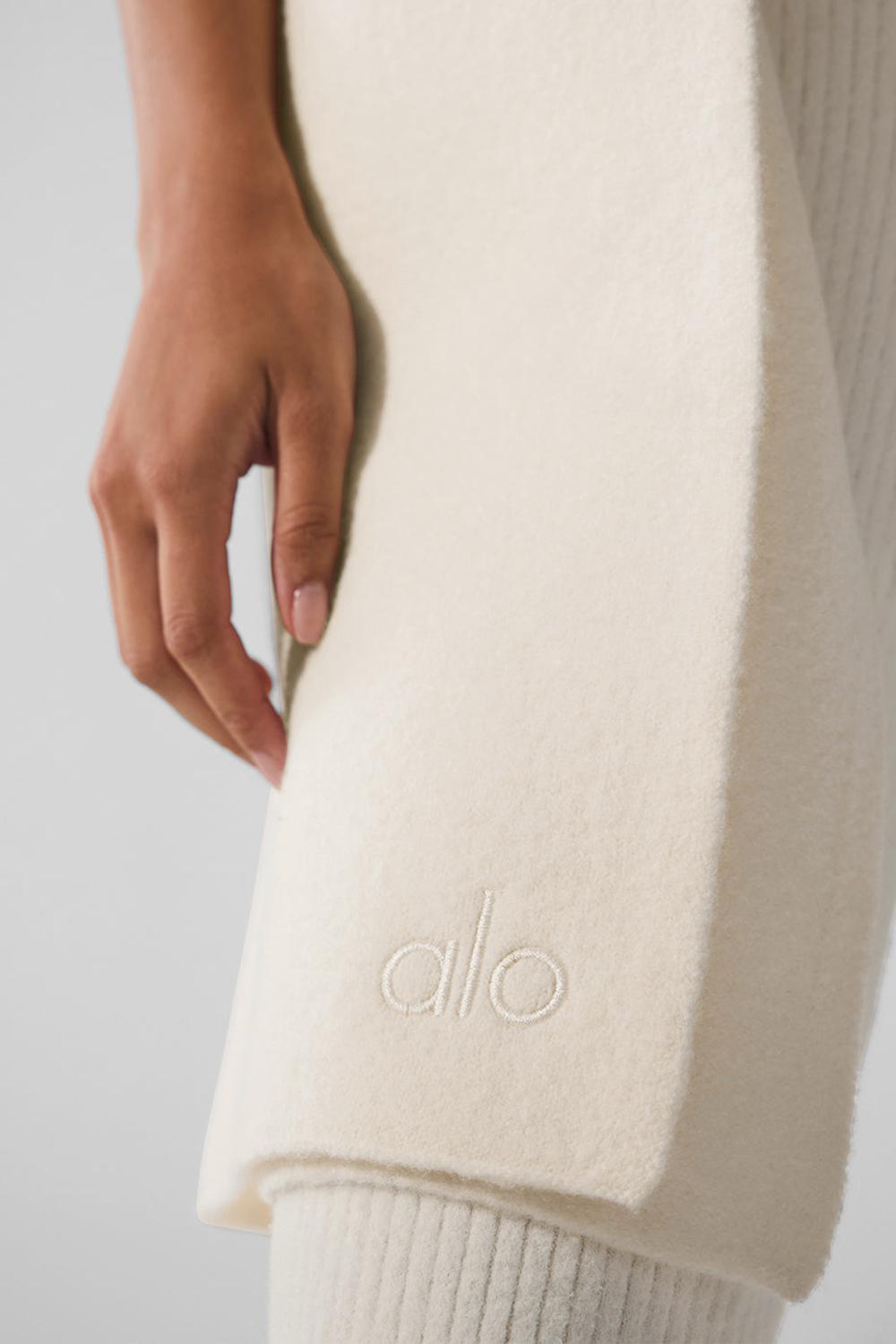 Bufanda Alo Yoga Merino Wool Oversized Mujer Ivory | Colombia  AXNM-61583