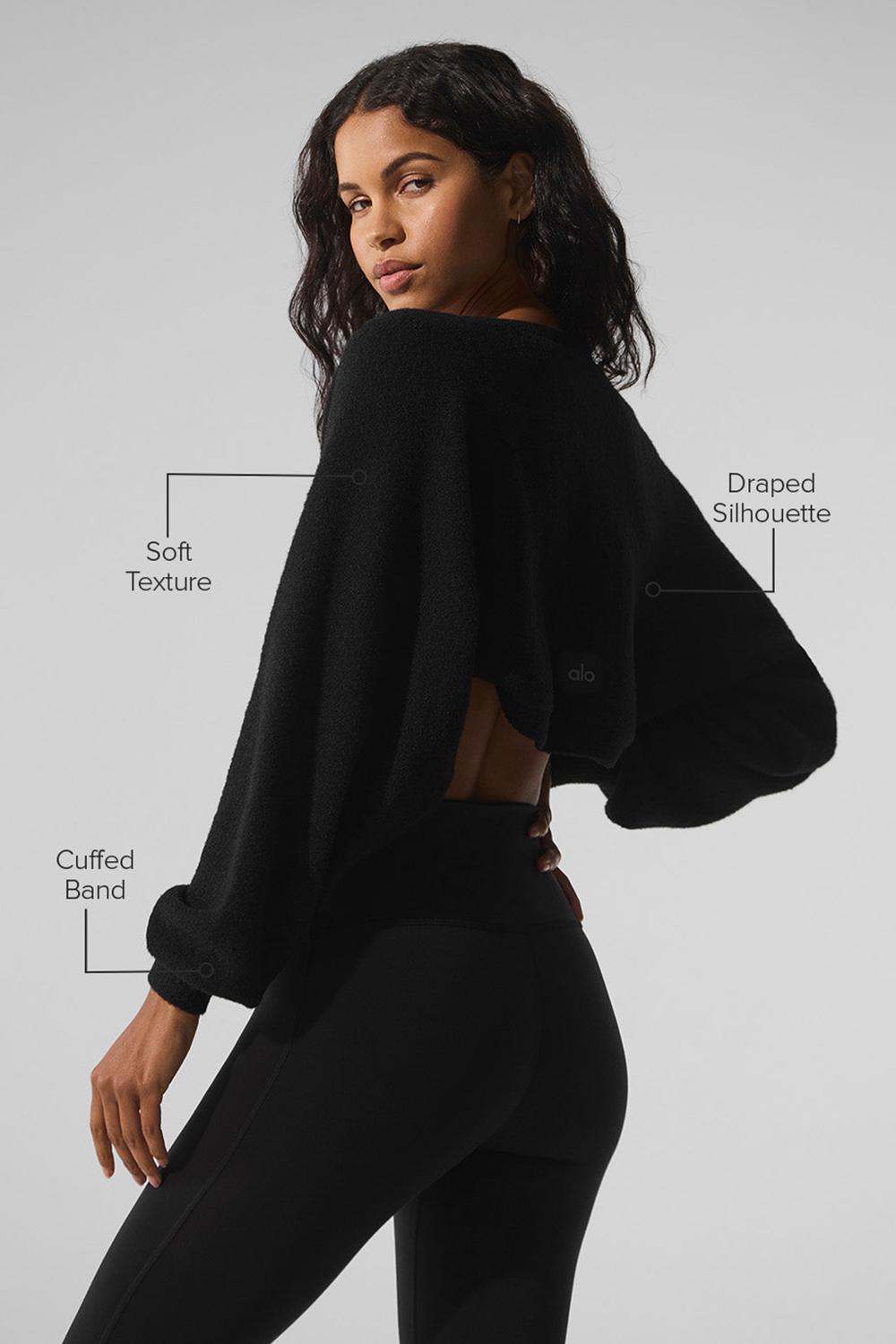 Bufanda Alo Yoga Snuggle Up Sweater Shawl Mujer Negras | Colombia  CMRO-10748