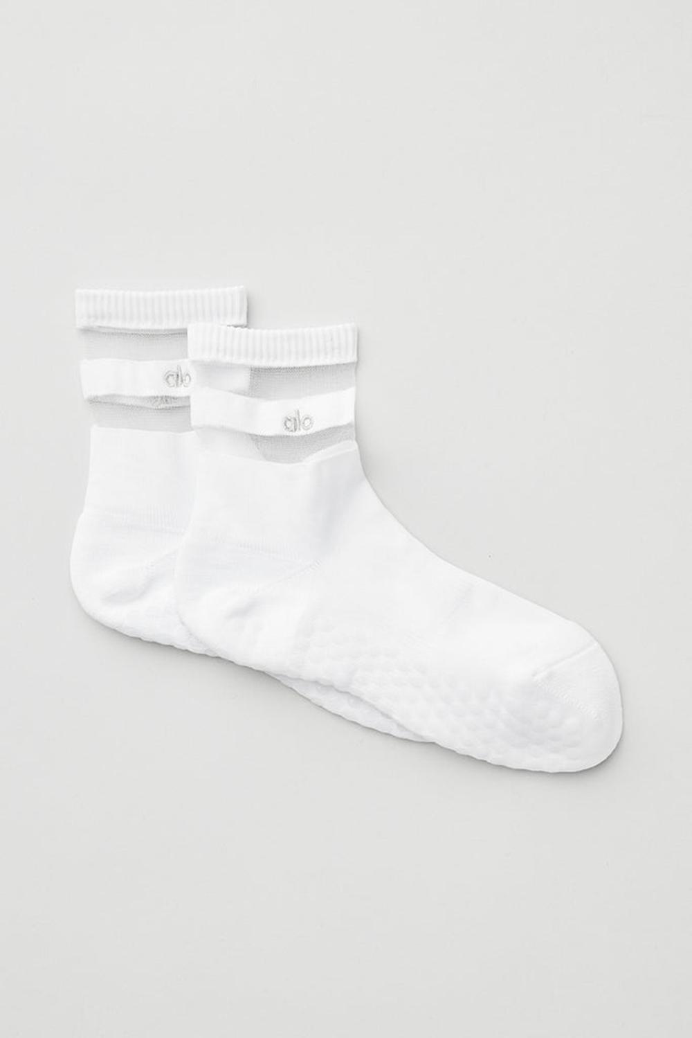 Calcetines Alo Yoga Pulse Grip Mujer Blancas | Colombia  SBYC-70923