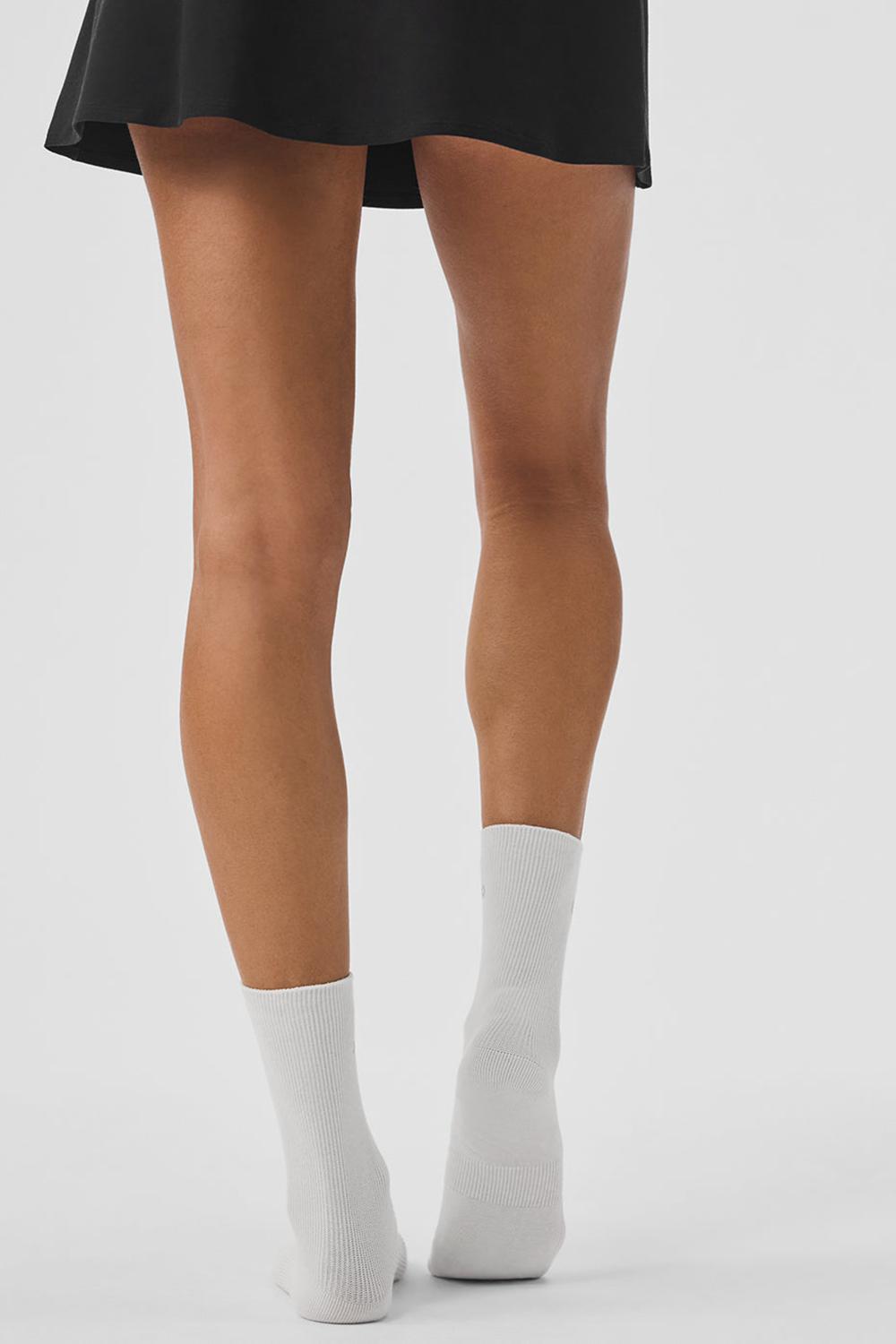 Calcetines Alo Yoga Unisex Half-Crew Understated Mujer Blancas | Colombia  GSHP-16349