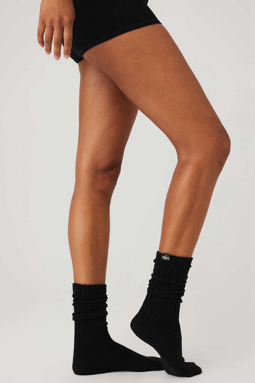 Calcetines Alo Yoga Unisex Scrunch Mujer Negras | Colombia  CNZJ-58027