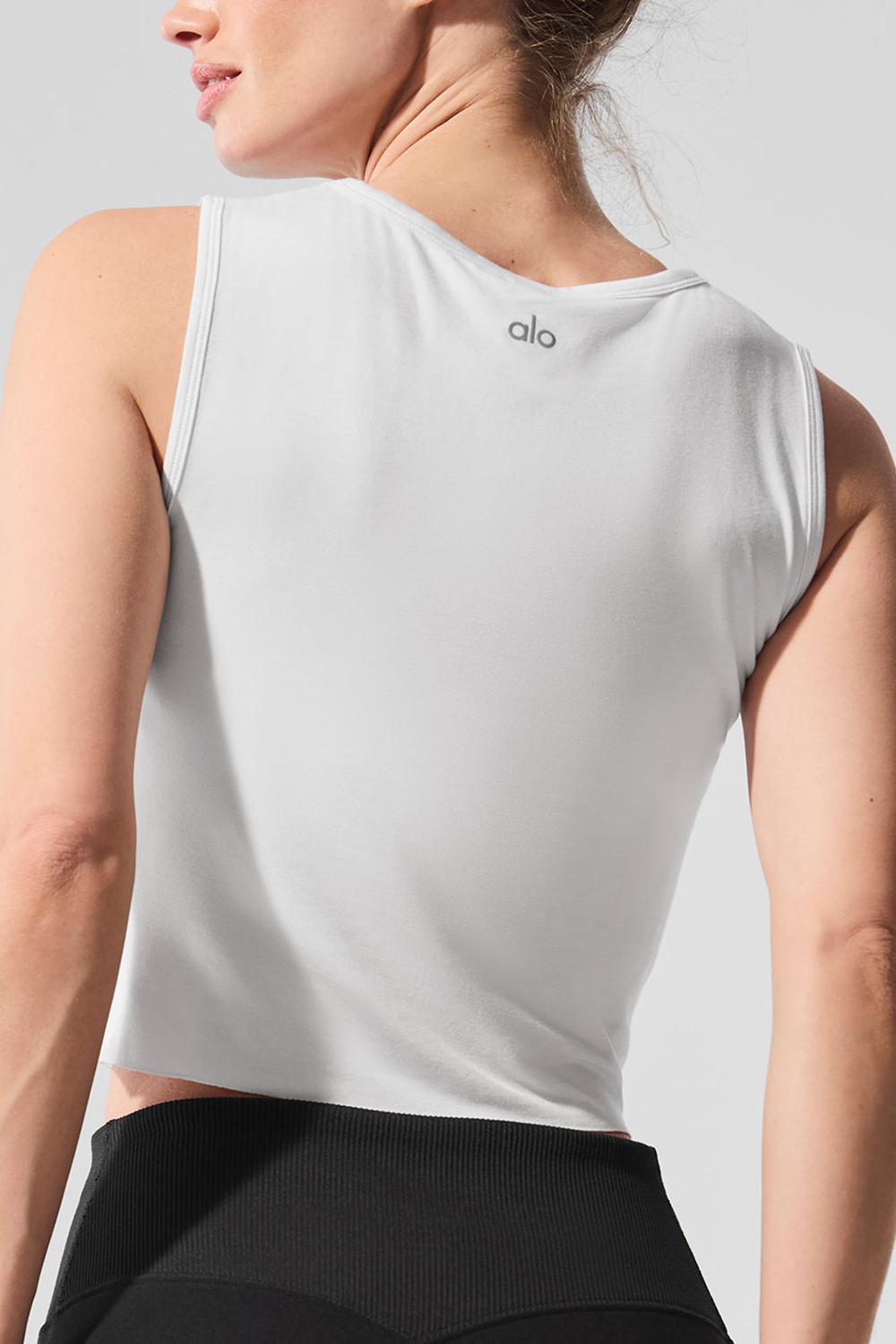 Camiseta Sin Mangas Running Alo Yoga Cover Tops Mujer Blancas | Colombia  IMHC-72439