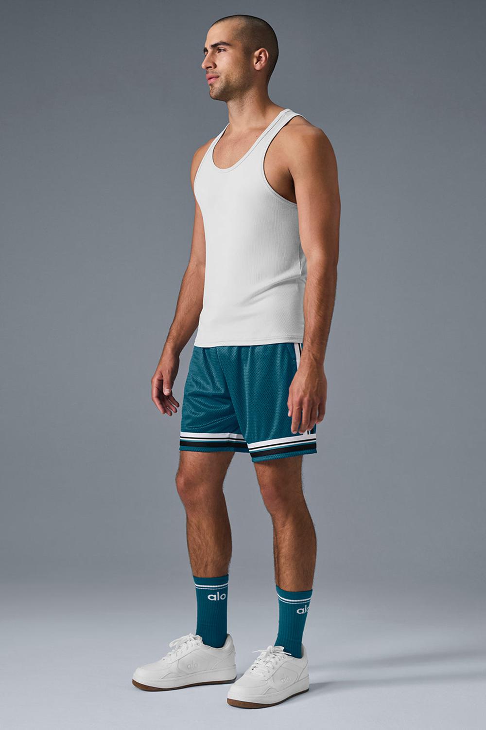 Camiseta Sin Mangas Running Alo Yoga Everyday Modal Rib Hombre Blancas | Colombia  QHBK-86417