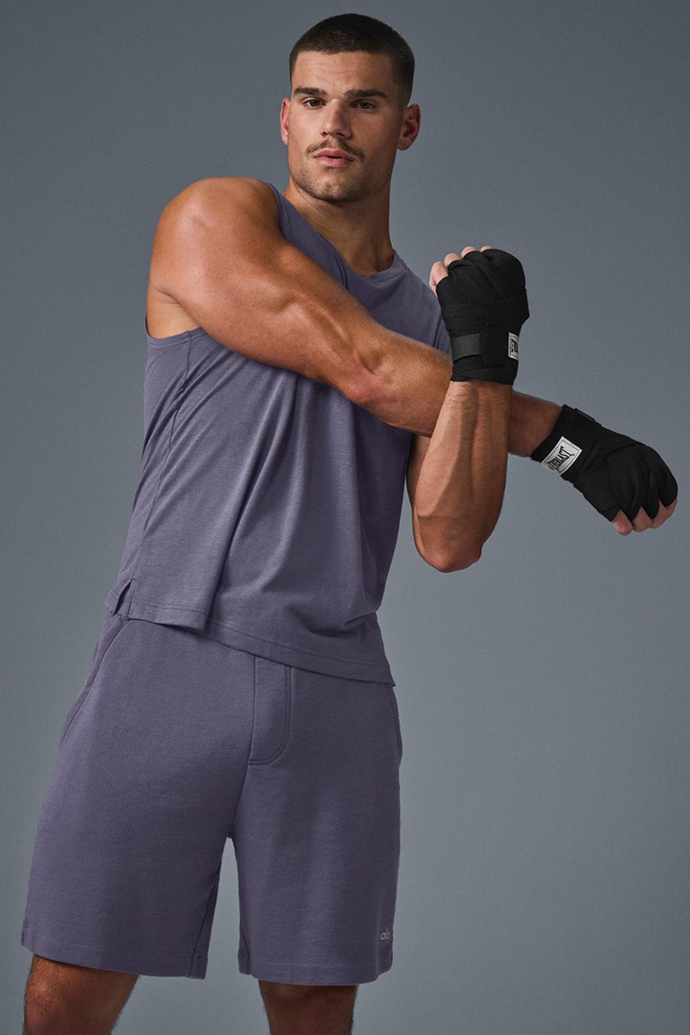 Camiseta Sin Mangas Running Alo Yoga The Triumph Muscle Hombre Italian Plum | Colombia  PZJT-32906