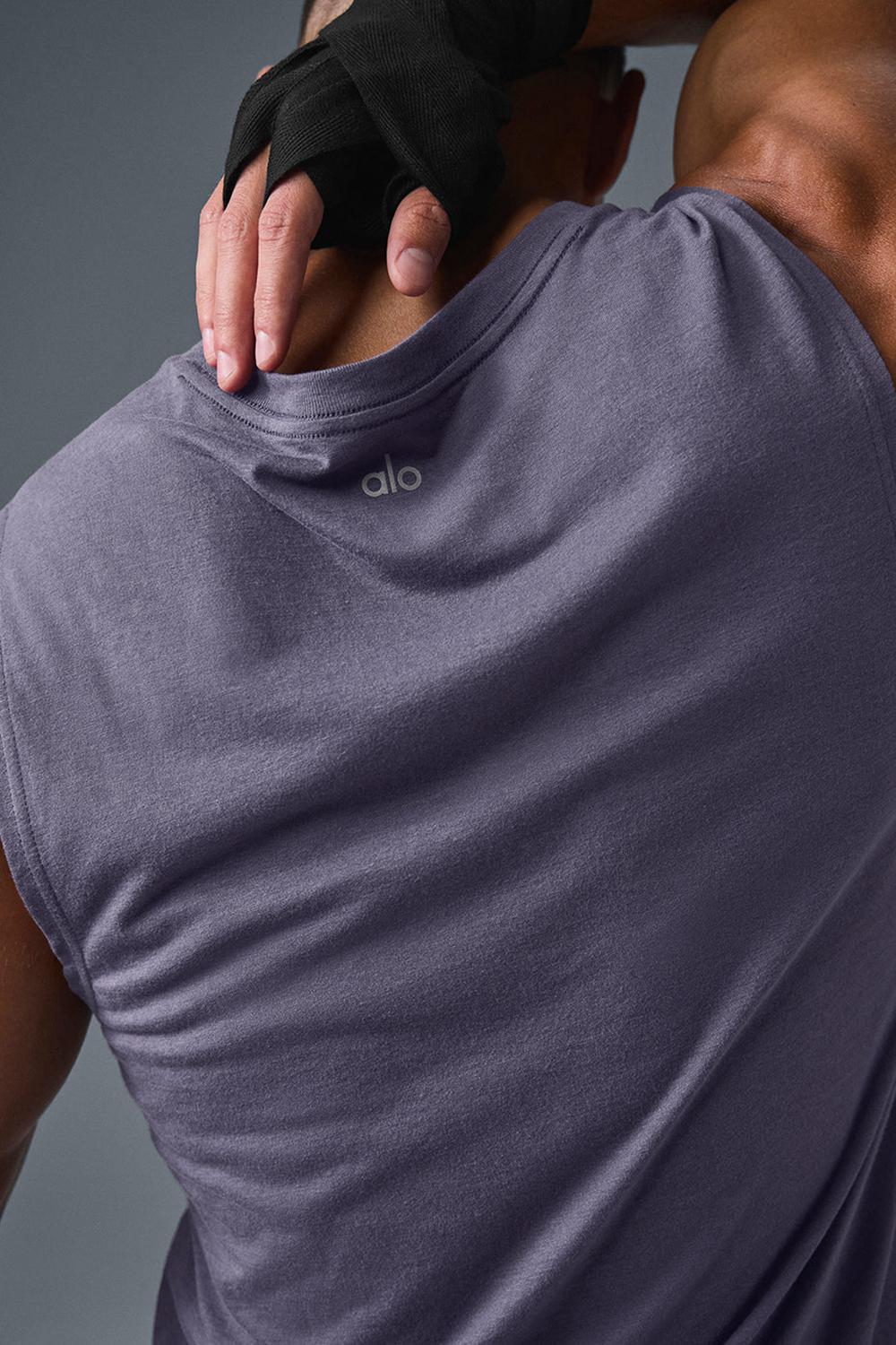 Camiseta Sin Mangas Running Alo Yoga The Triumph Muscle Hombre Italian Plum | Colombia  PZJT-32906