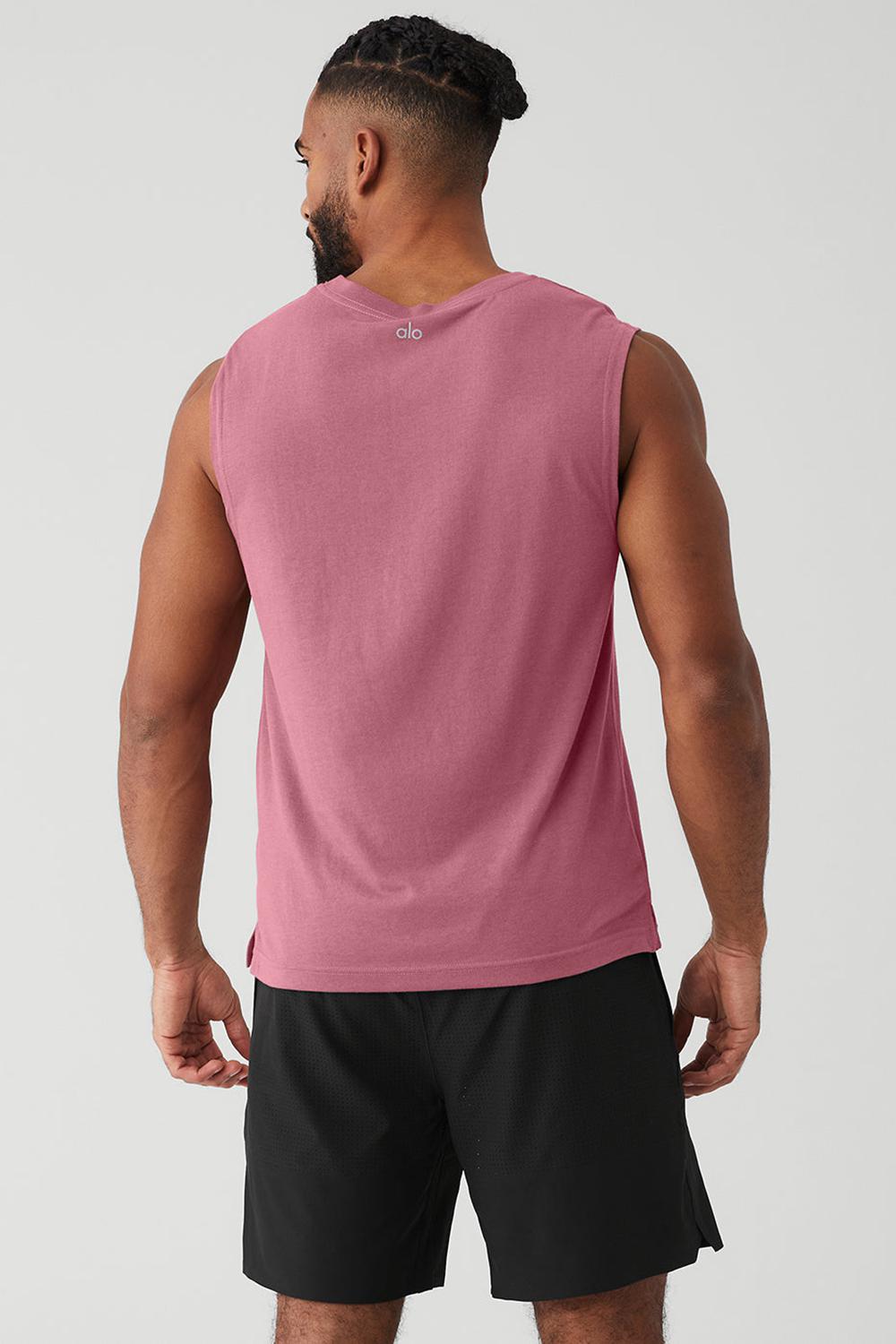 Camiseta Sin Mangas Running Alo Yoga The Triumph Muscle Hombre Mars Clay | Colombia  ZICY-04952
