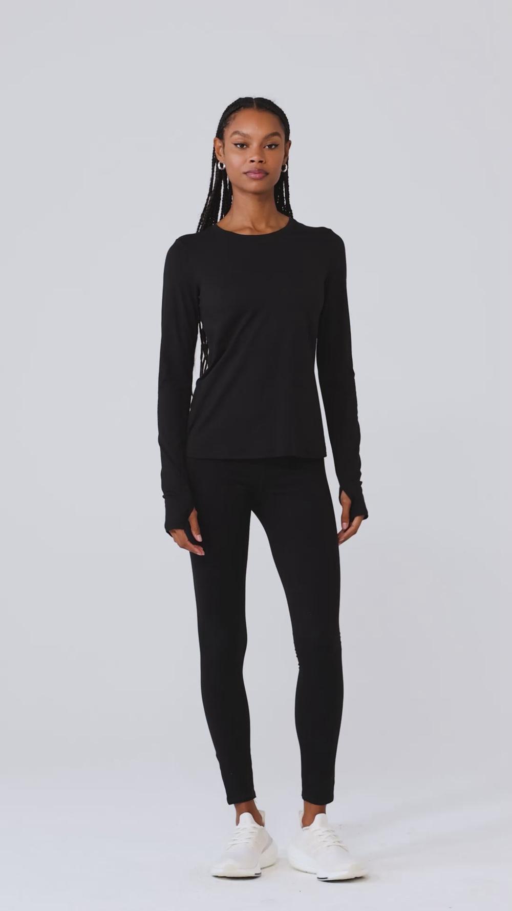 Camisetas Manga Larga Alo Yoga Alosoft Finesse Mujer Blancas | Colombia  UCBH-75092
