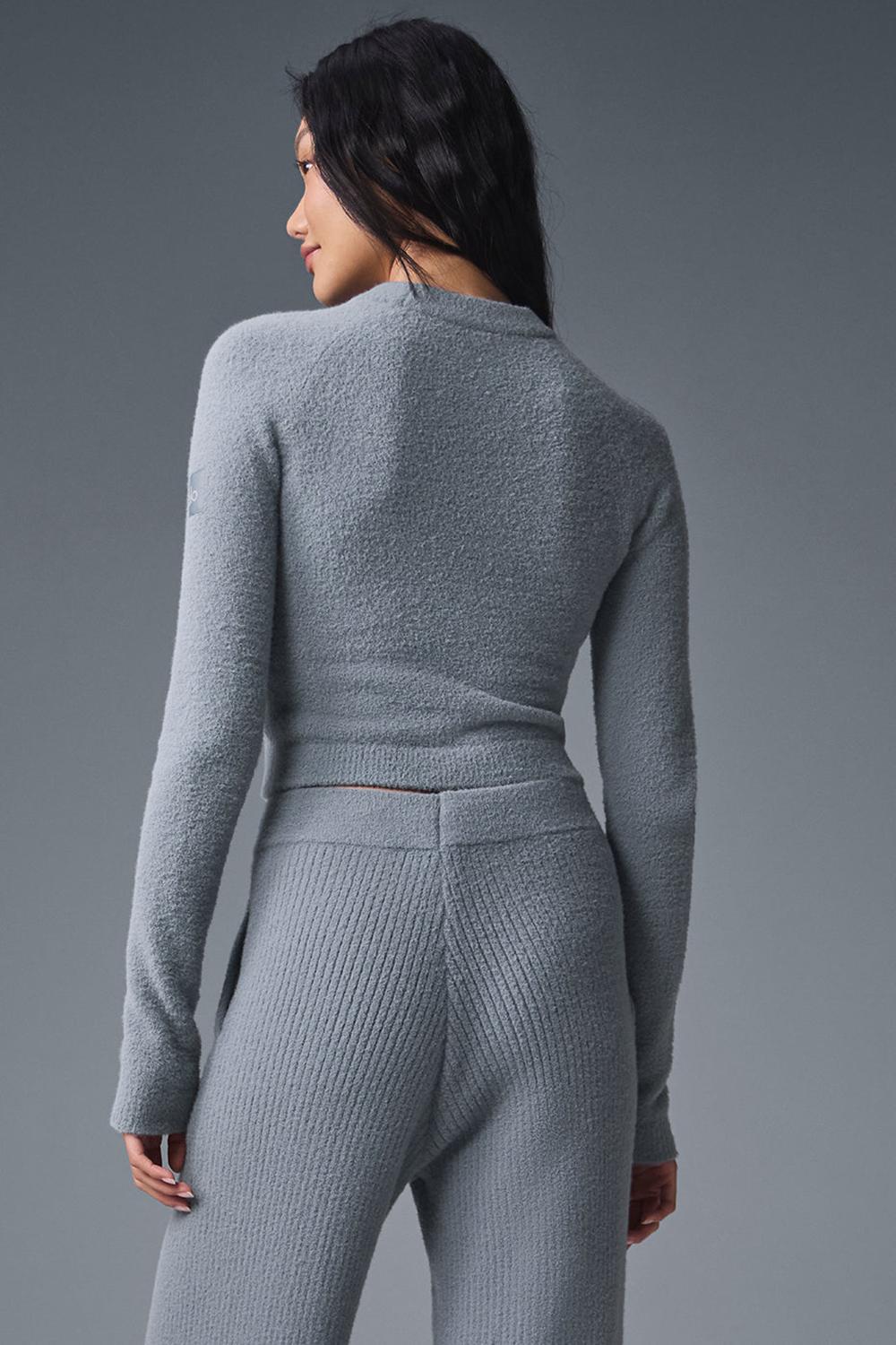 Camisetas Manga Larga Alo Yoga Snuggle Up Mujer Gris | Colombia  DRMA-64321