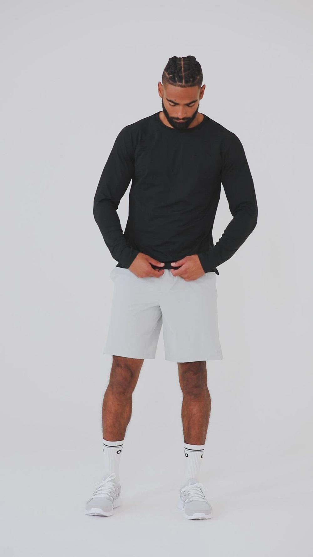 Camisetas Running Alo Yoga Idol Long Sleeve Performance Hombre Negras | Colombia  BGRF-34857