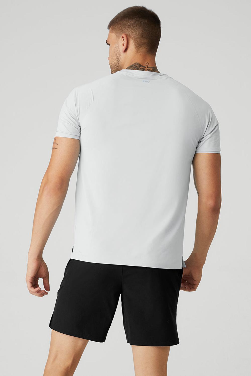 Camisetas Running Alo Yoga Idol Performance Hombre Titanium | Colombia  MDRB-67495