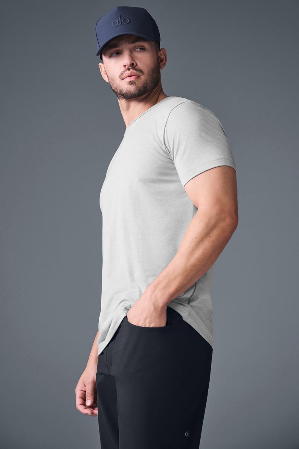 Camisetas Running Alo Yoga Triumph Hombre Gris | Colombia  ERTD-96820