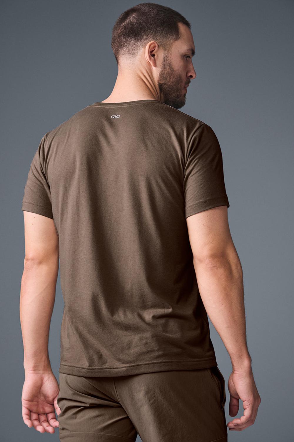 Camisetas Running Alo Yoga Triumph Hombre Espresso | Colombia  BNGO-40582