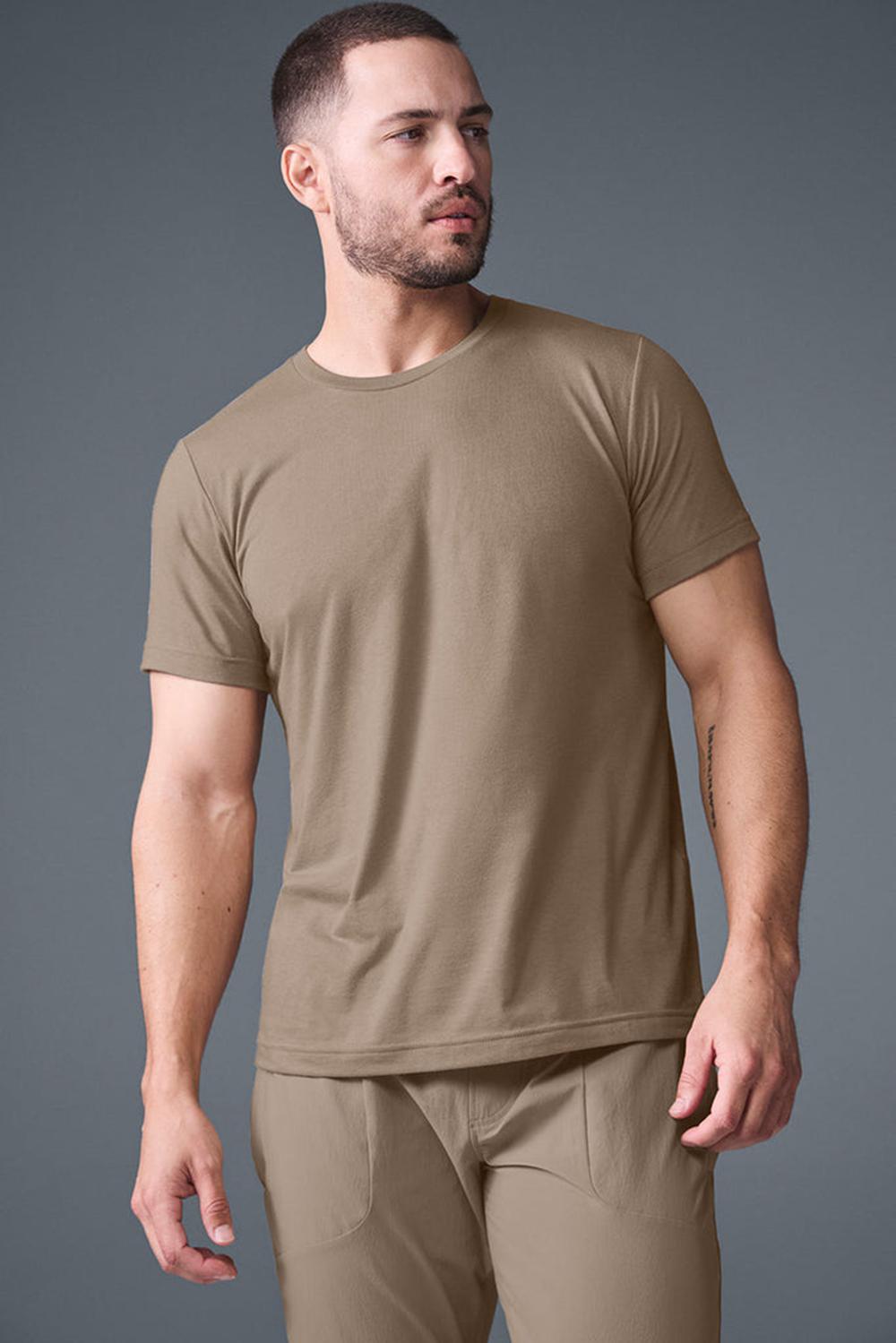 Camisetas Running Alo Yoga Triumph Hombre Gravel | Colombia  KHOZ-85167