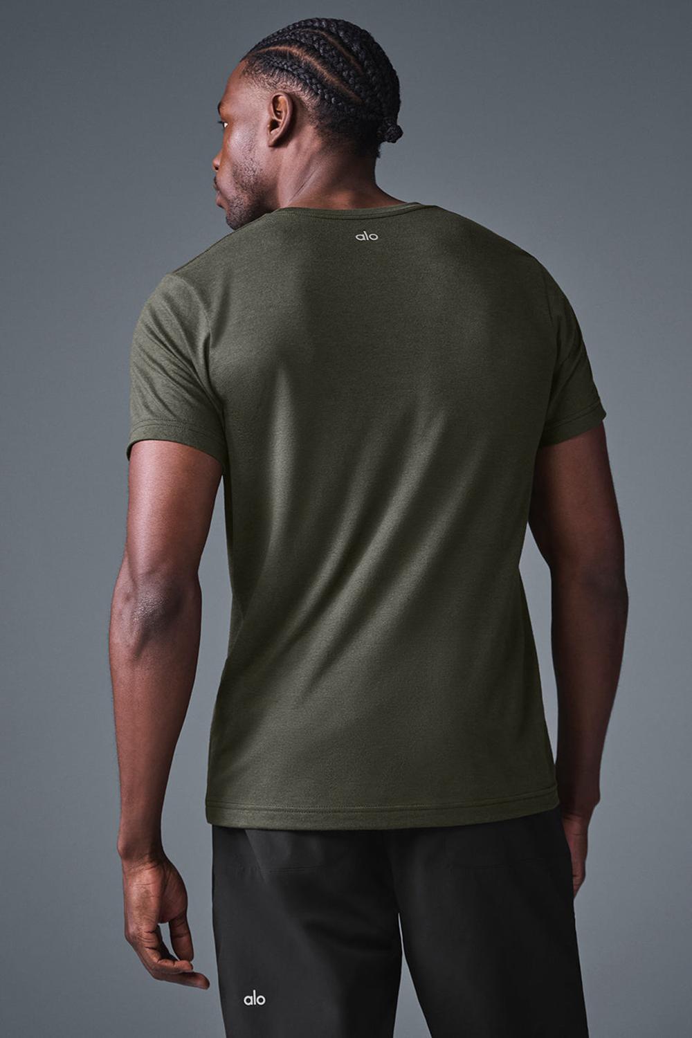 Camisetas Running Alo Yoga Triumph Hombre Verde | Colombia  SDTB-98504