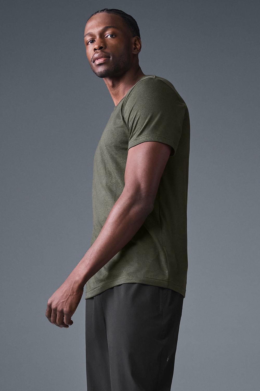 Camisetas Running Alo Yoga Triumph Hombre Verde | Colombia  SDTB-98504