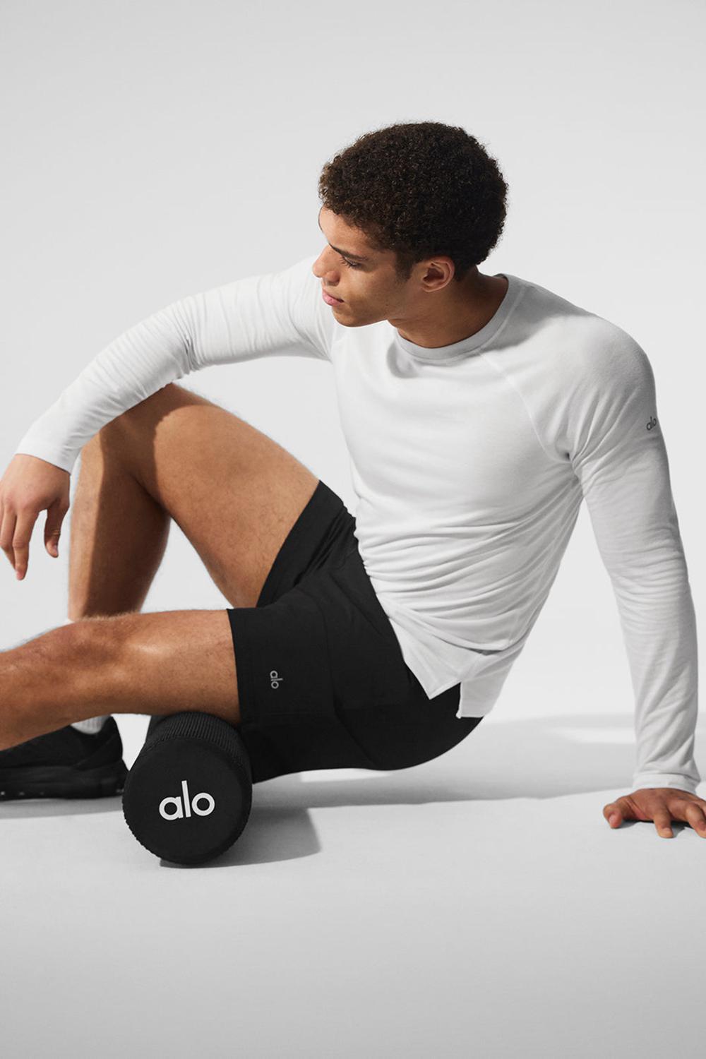 Camisetas Running Alo Yoga Triumph Long Sleeve Hombre Blancas | Colombia  HDBO-82945