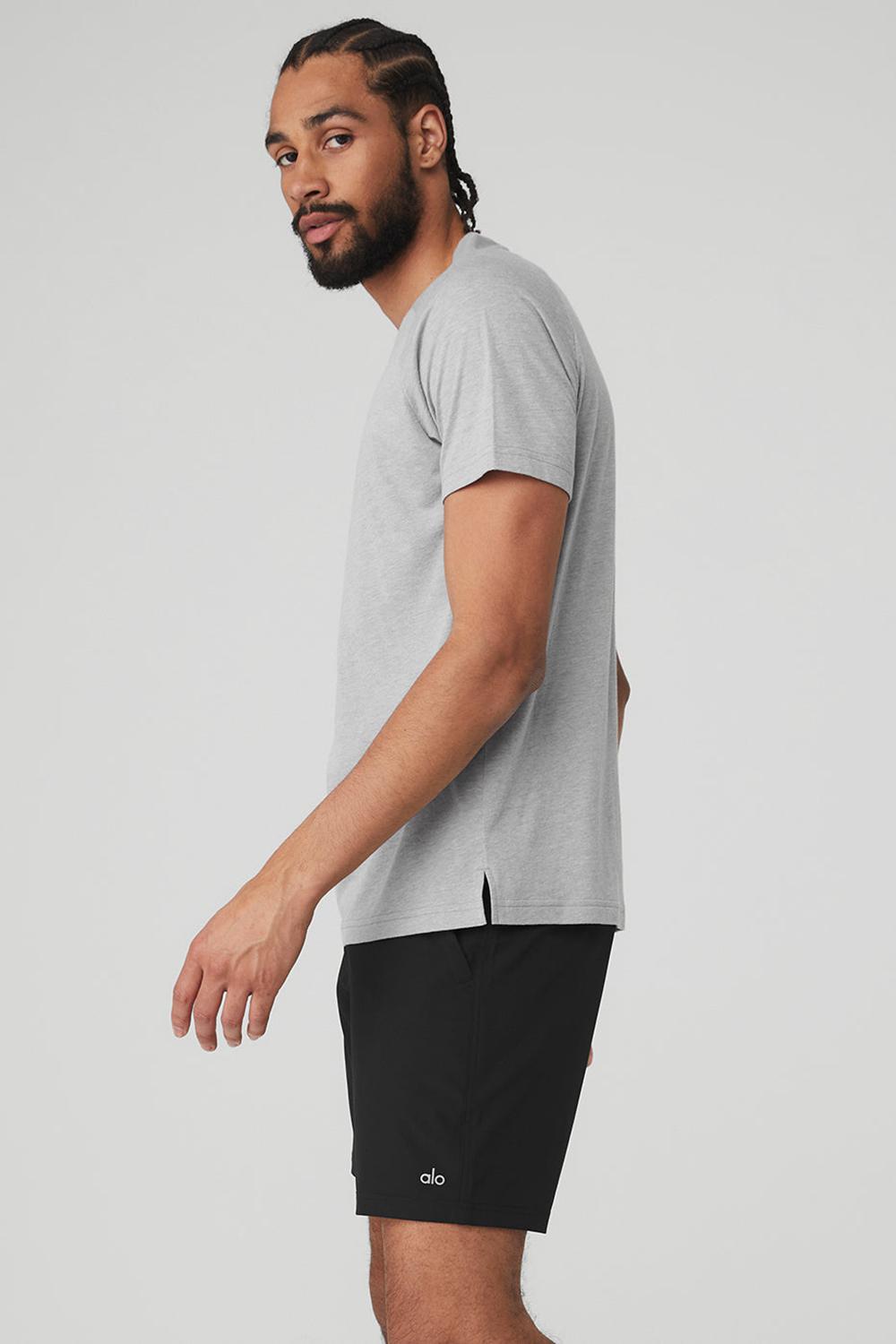 Camisetas Running Alo Yoga Triumph Raglan Hombre Gris | Colombia  BTDY-38240