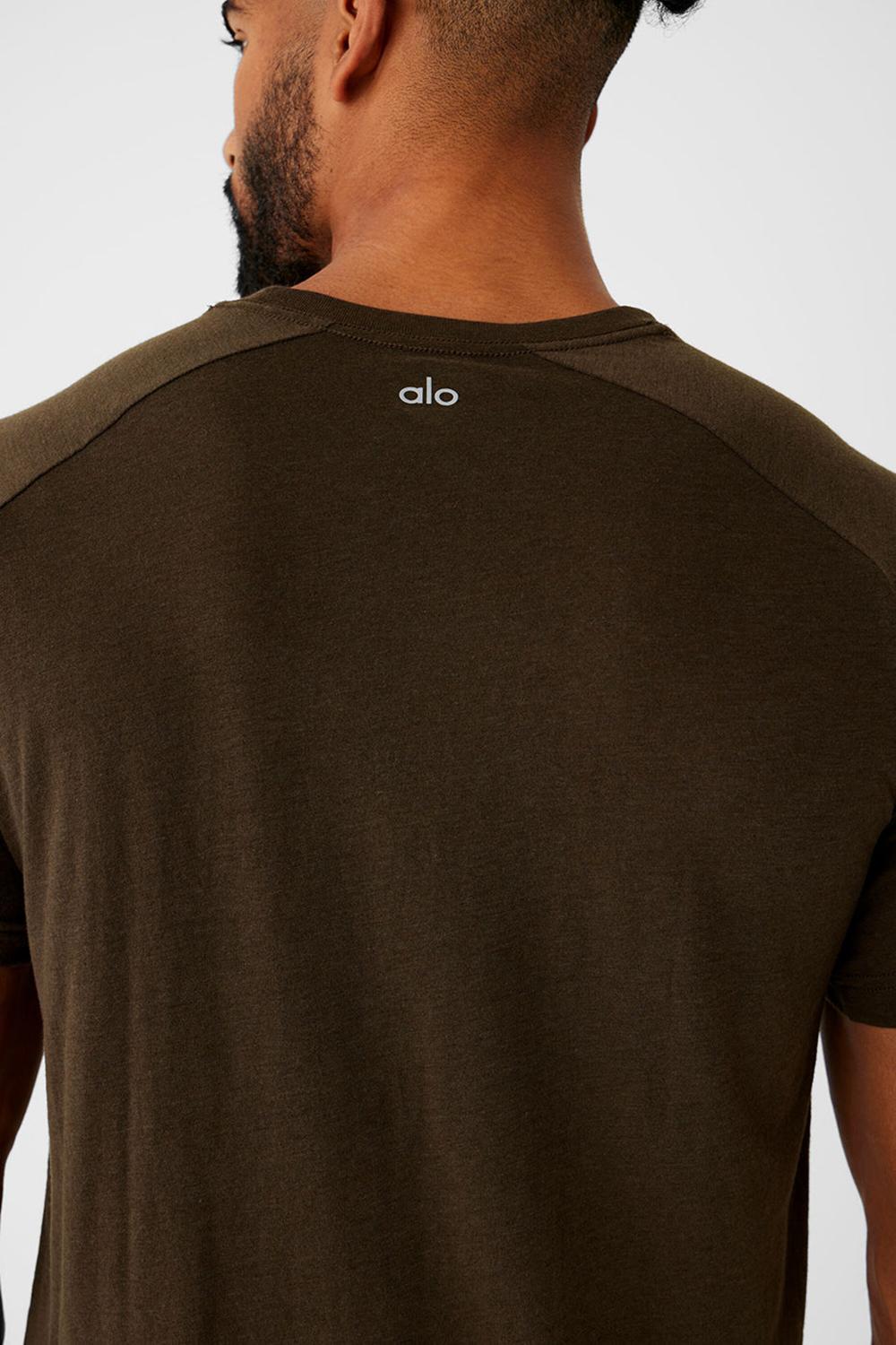 Camisetas Running Alo Yoga Triumph Raglan Hombre Espresso | Colombia  PGDF-14963