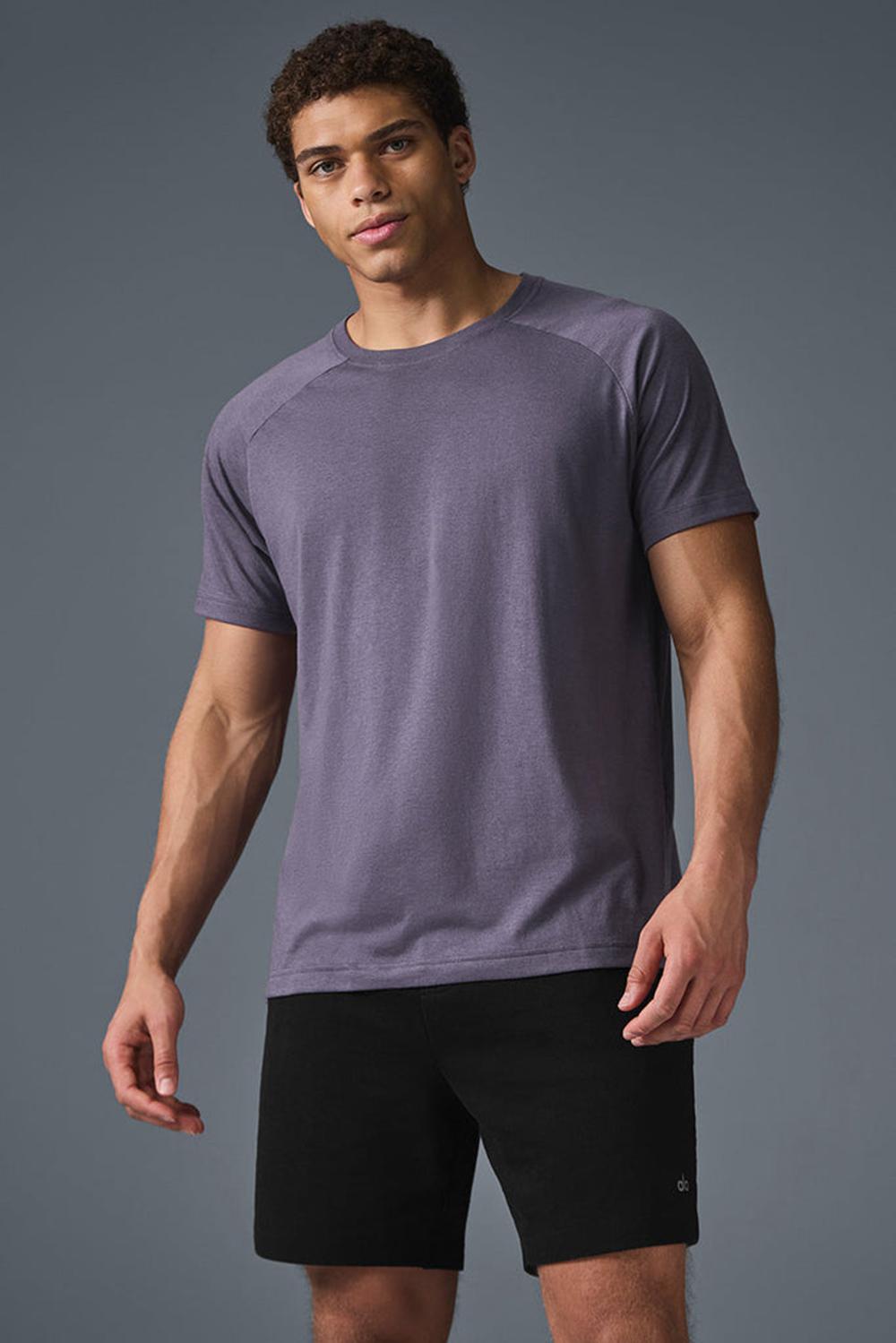 Camisetas Running Alo Yoga Triumph Raglan Hombre Italian Plum | Colombia  WUEN-85961