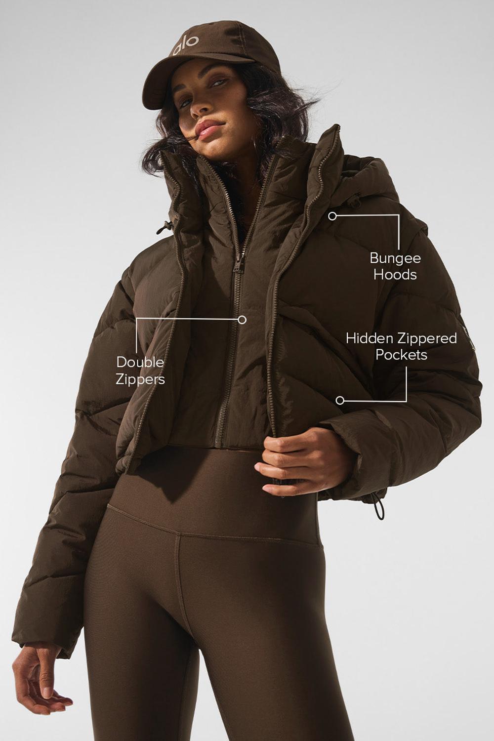 Chaqueta Puffer Alo Yoga Glacier Mujer Espresso | Colombia  UTRD-95261