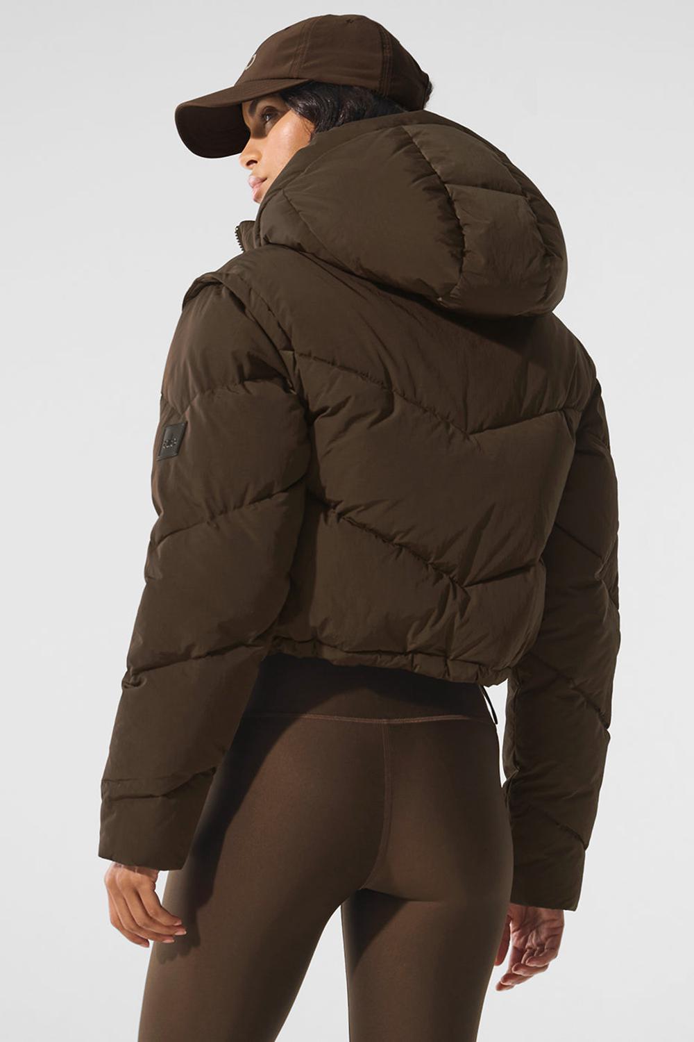 Chaqueta Puffer Alo Yoga Glacier Mujer Espresso | Colombia  UTRD-95261