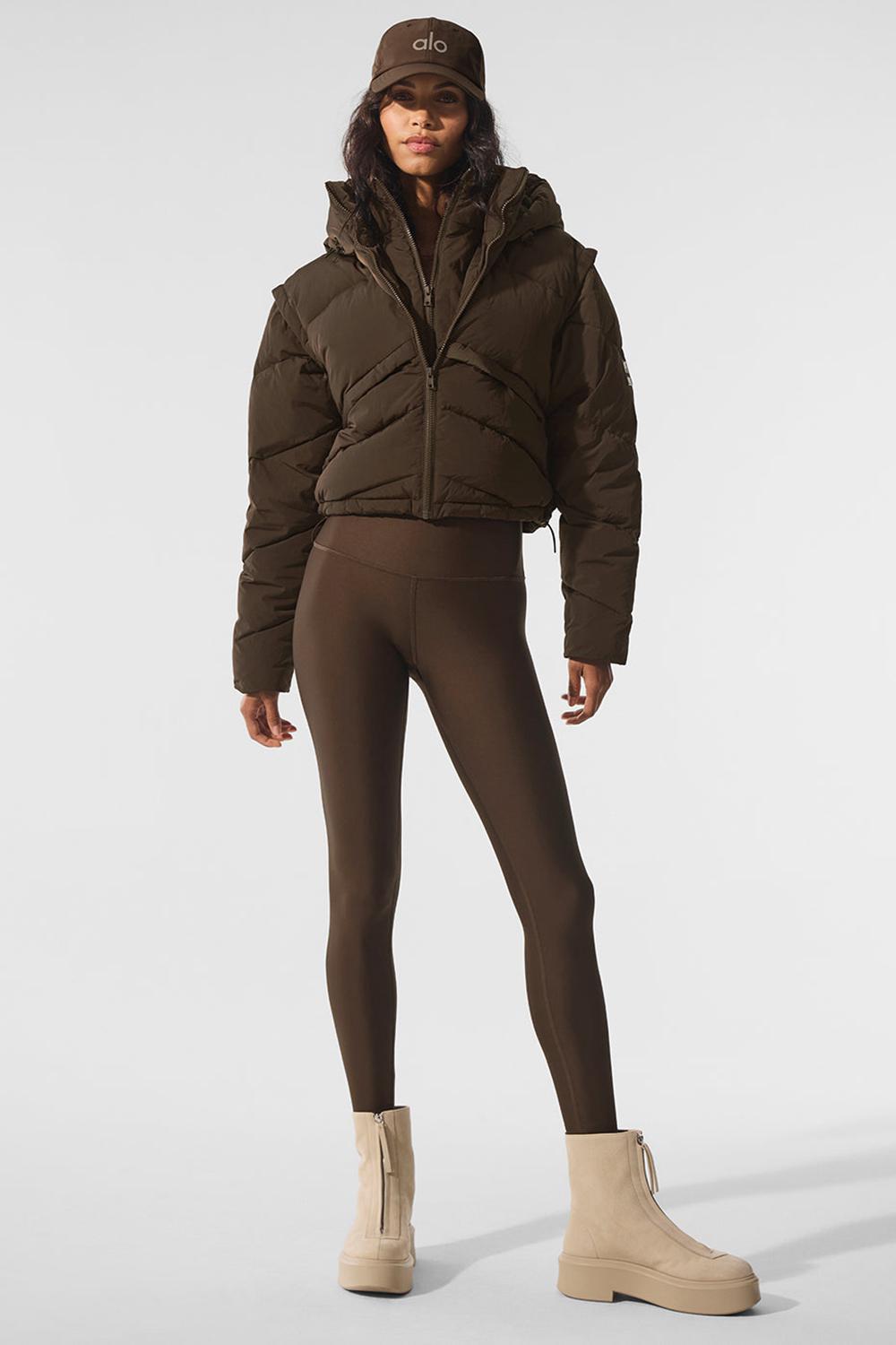Chaqueta Puffer Alo Yoga Glacier Mujer Espresso | Colombia  UTRD-95261