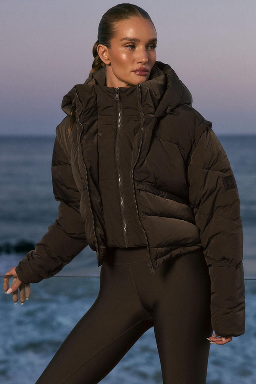 Chaqueta Puffer Alo Yoga Glacier Mujer Espresso | Colombia  UTRD-95261
