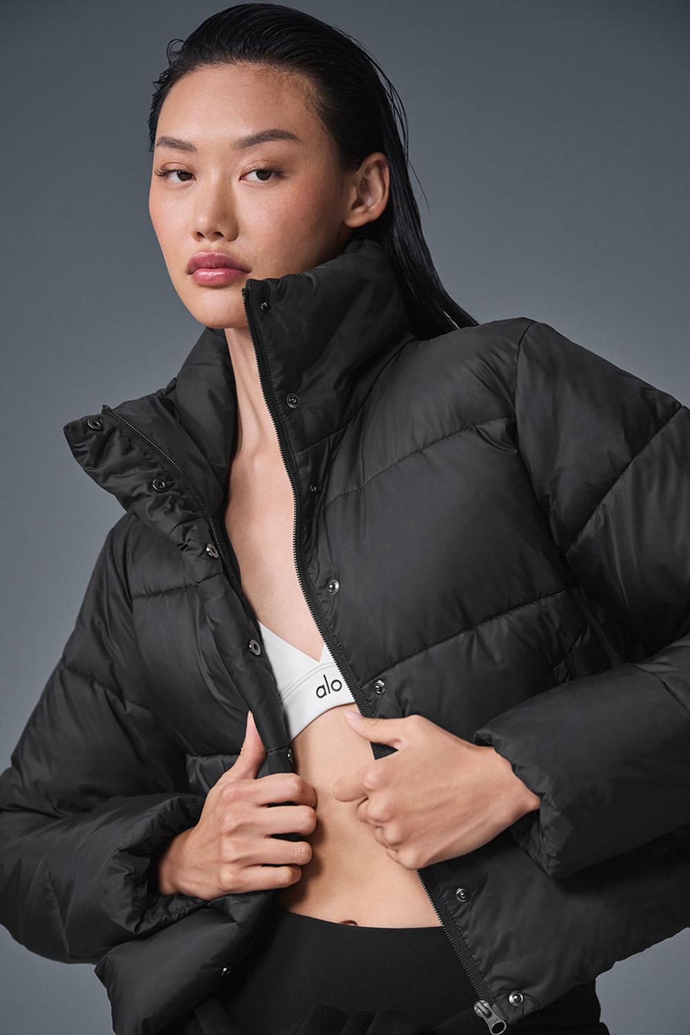 Chaqueta Puffer Alo Yoga Gold Rush Mujer Negras | Colombia  ESHQ-31489