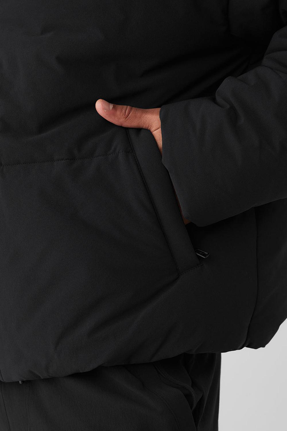 Chaqueta Puffer Alo Yoga Stretch Woven Street Hombre Negras | Colombia  INWB-74162