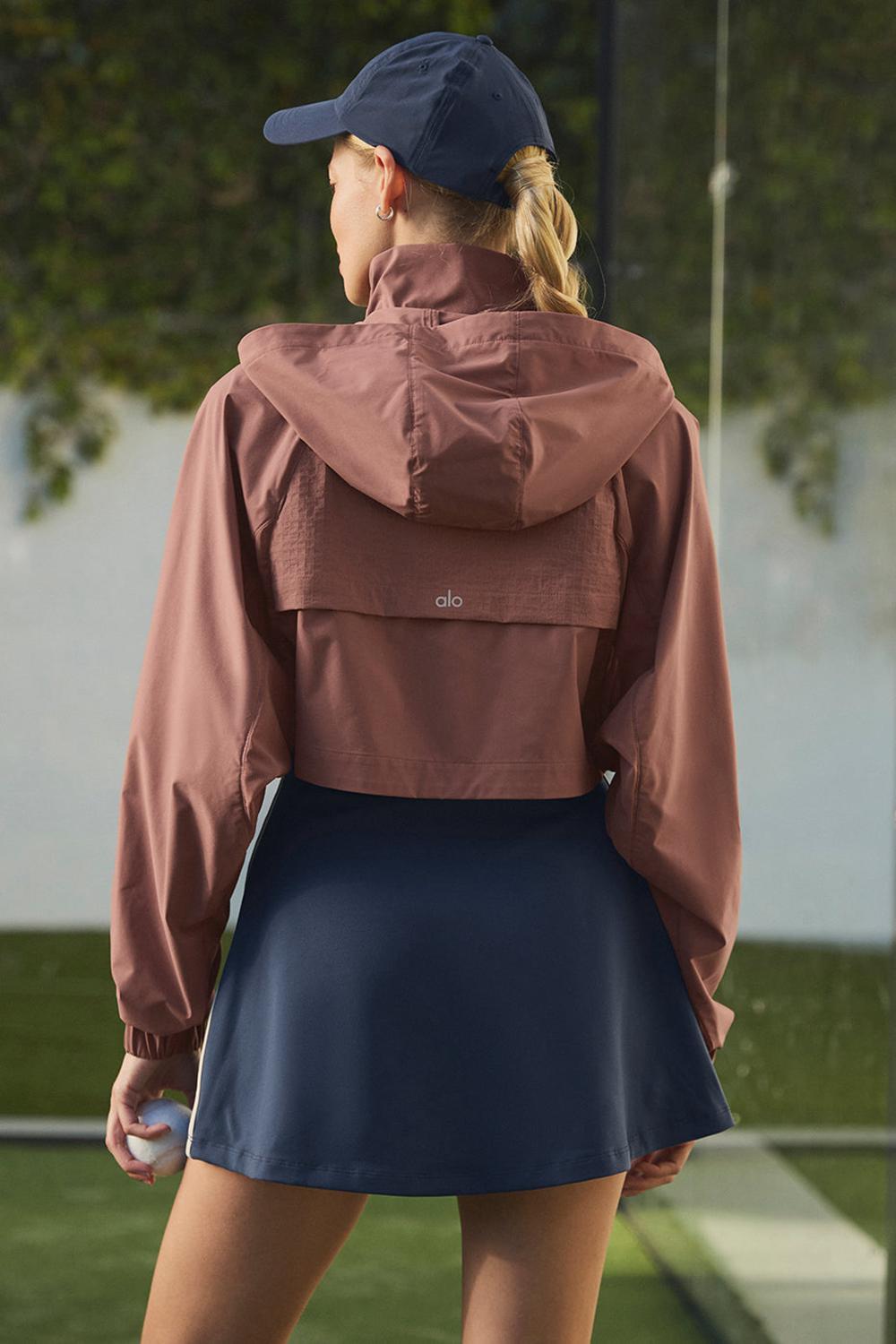 Chaquetas Alo Yoga Cropped Playmaker Mujer Chestnut | Colombia  CHEI-08374